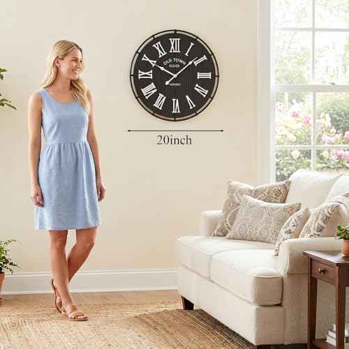 20 Inch Large Farmhouse Wall Clock