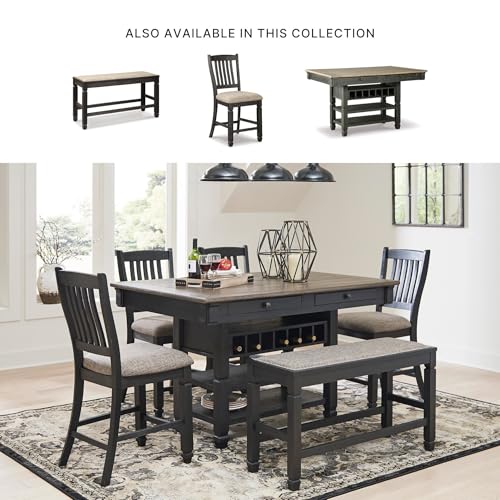 1 Piece Counter Height Dining Bench