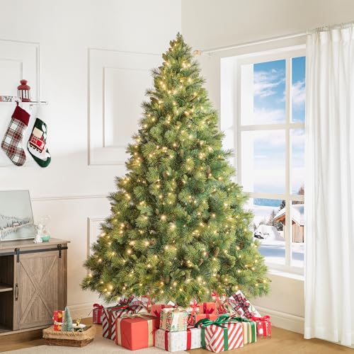 Vail 7.5ft Prelit Artificial Christmas Tree with Pine Cones