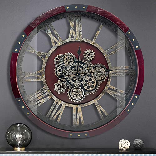 27" Original Moving Gears Wall Clock
