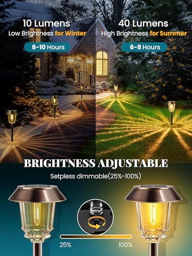 Solar Lights Outdoor Waterproof (4 Count)