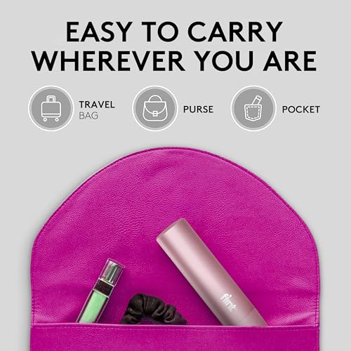 Rose Gold Retractable Mini Lint Roller with 90 Extra Sticky Sheets