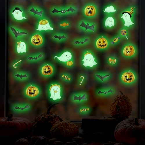 3 Sheets Glow in The Dark Window Clings
