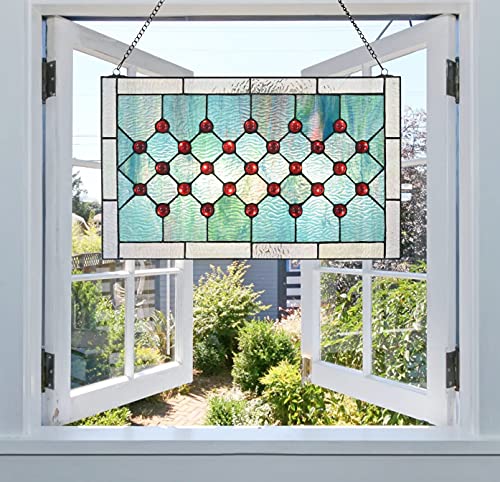 Tiffany Style Stained Glass Window Panel