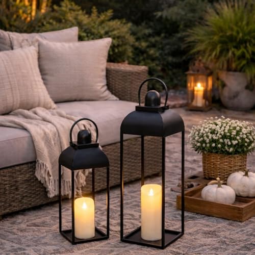 25'' 19'' Lanterns Decorative Outdoor Indoor (2 Count)