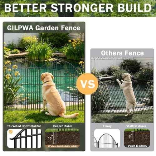 10 Panels Decorative Garden Fence (21.92 Foot)