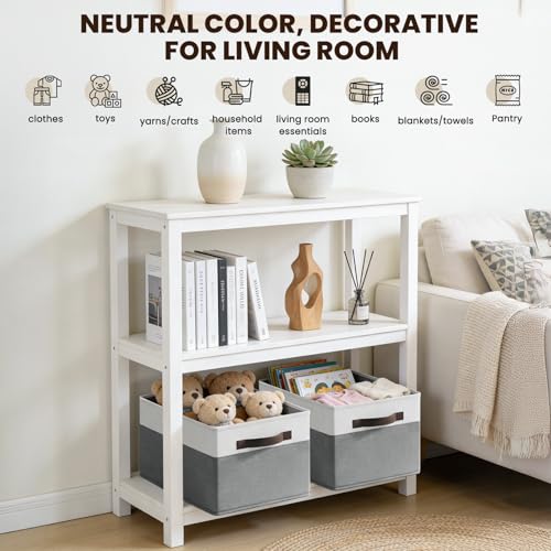 4 Pack Large Closet Storage Baskets Bins for Shelves (4 Count)