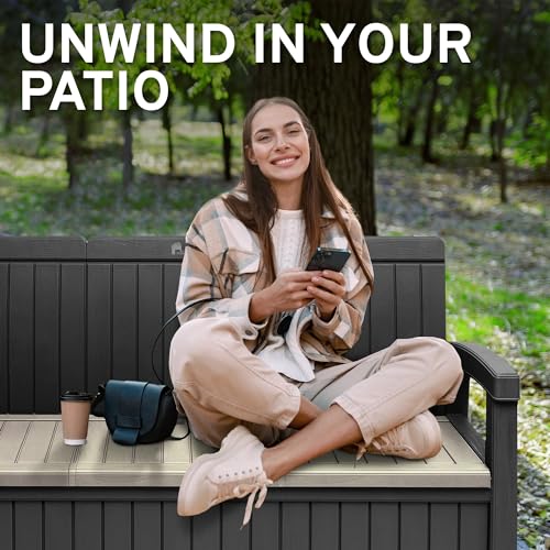 3 Seat Outdoor Storage Bench
