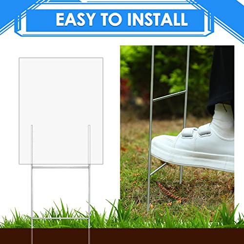 200 Pcs Yard Sign Stakes 24'' x 10'' H Frame Wire (200 Count)