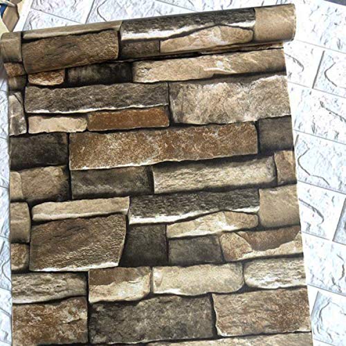 Peel and Stick Stone Brick Wallpaper (47.2 Sq Ft)