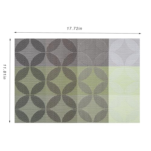 Placemats Set of 6 Washable Indoor (6 Count)