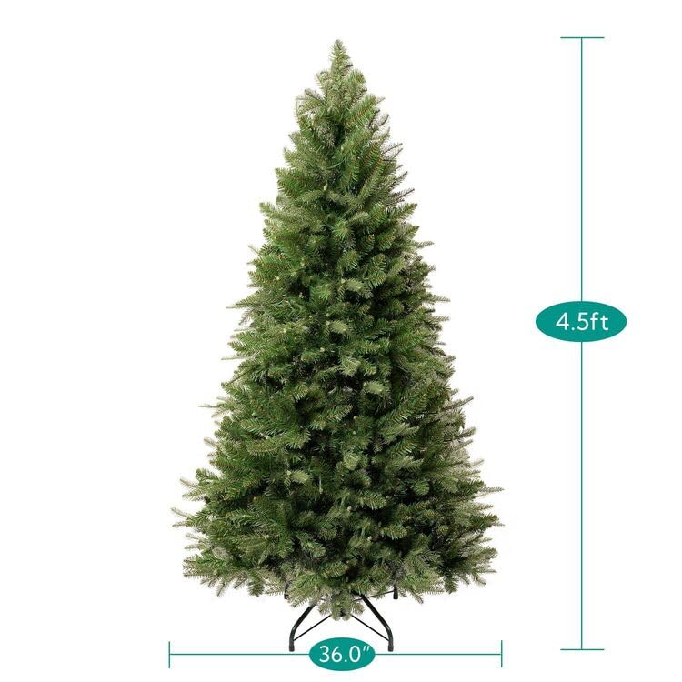 Traditional Artificial Fir Christmas Tree with Lights by Naomi Home Green