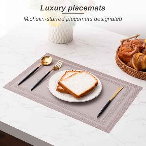 Placemats Set of 4 Washable Indoor (4 Count)
