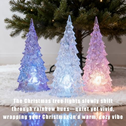 3 Pack Acrylic Christmas Tree Lamp (3 Count)