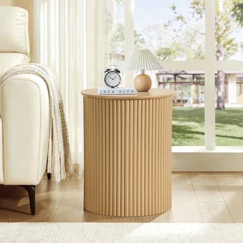 Fluted Round Side Table