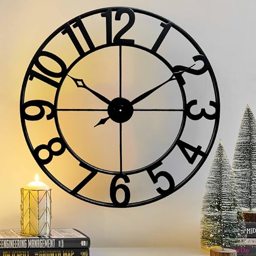 Oversized 30 Inch Wall Clock for Living Room