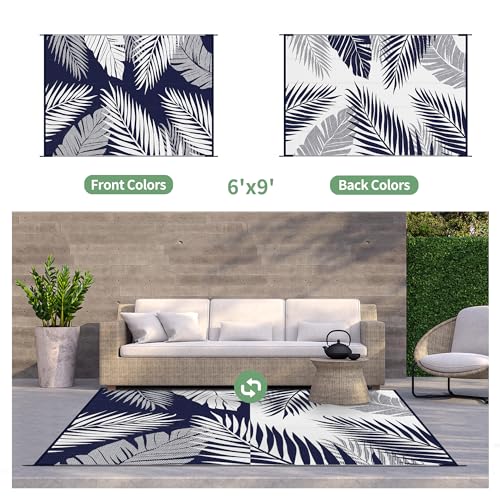 Outdoor Rug Waterproof Plastic Rugs for Patio