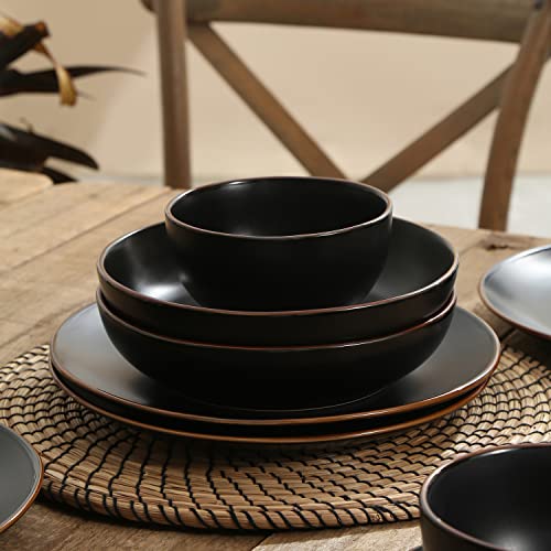 Brasa Stoneware 32 Piece Modern Dinnerware Set