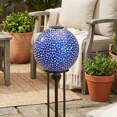 Sunnydaze Solar Gazing Ball for Garden