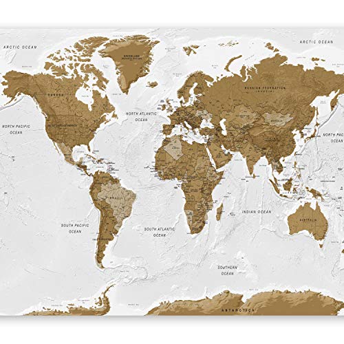 Wall Mural World Map 96x69 in (46.17 Sq Ft)