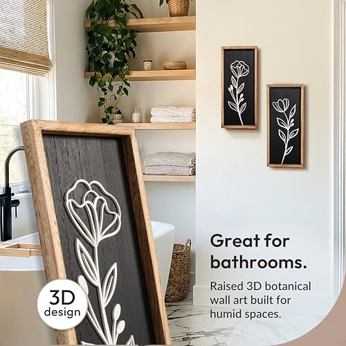 3D Vintage Black Living Room Decor (2 Count)