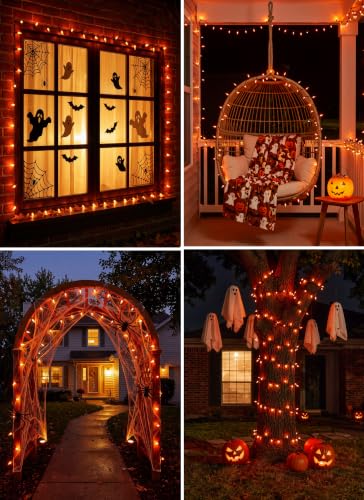 Orange Halloween String Lights Outdoor
