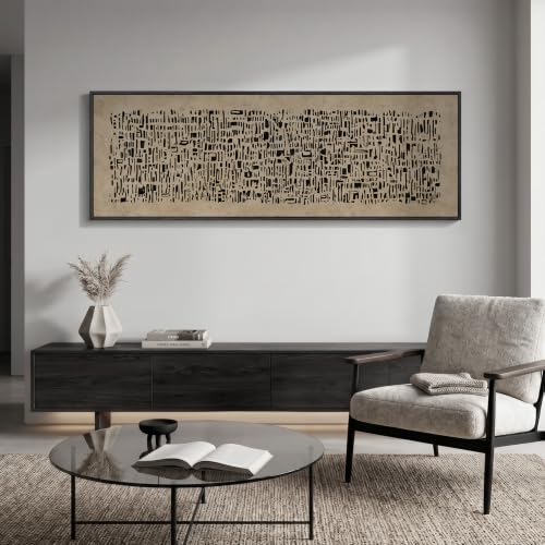 Large Framed Wabi Sabi Abstract Wall Art for Living Room