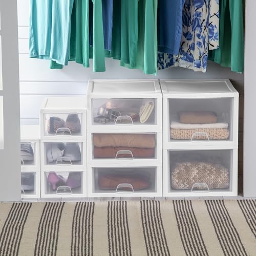 Stacking Drawer Storage Organizer for Clothes (12 Count)
