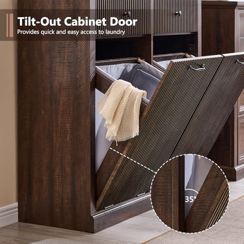 Double Tilt Out Trash Cabinet