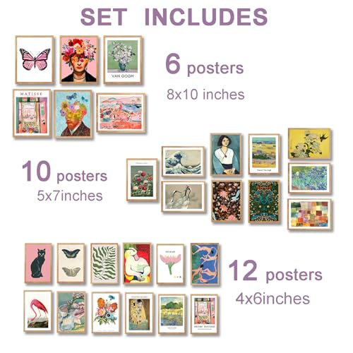Vintage Eclectic Wall Art (28 Count)