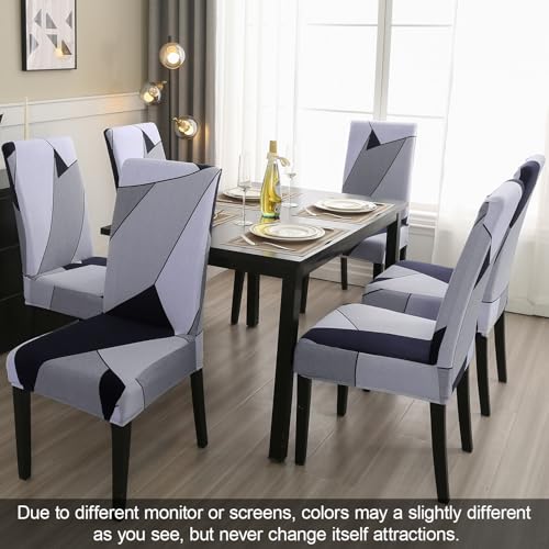 Pattern Chair Covers for Dining Room Set of 4