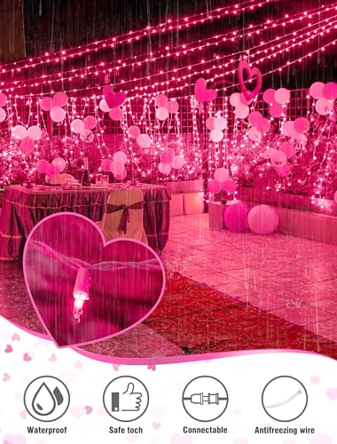 Pink Mini Christmas Lights (26 Foot)