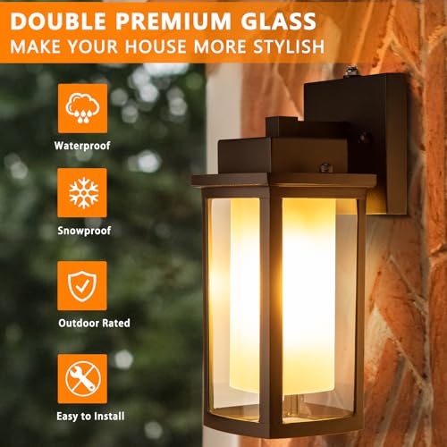 Dusk to Dawn Outdoor Wall Sconce Lighting