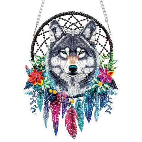 Wolf Diamond Art Hanging Kit for Adult
