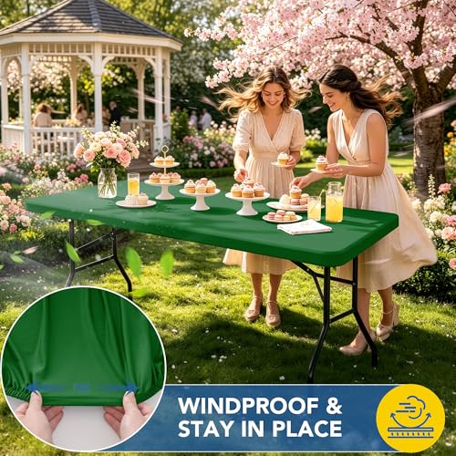 Fitted Tablecloth for 6 Foot Rectangle Tables (6 Count)