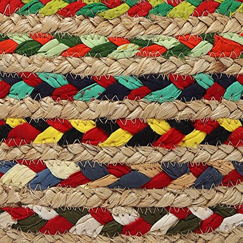 Jute Braided Pouf (2 Count)