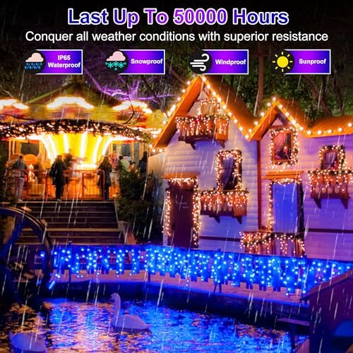 1332 LED Icicle Lights 132FT Christmas Lights