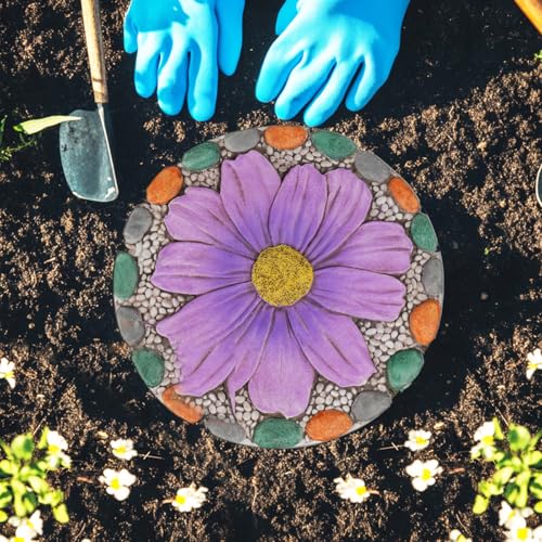Garden Stepping Stones Outdoor 10x10x0.75 Inch