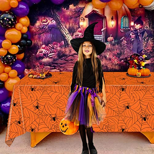 3 Pack Halloween Tablecloth Rectangular Table Halloween Party Decorations (3 Count)