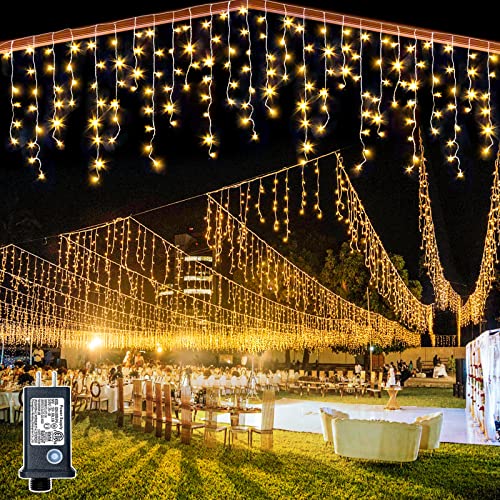 132ft Icicle Lights for Outside