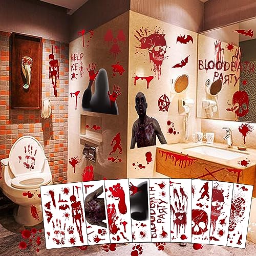73 Pcs Bloody Window Stickers