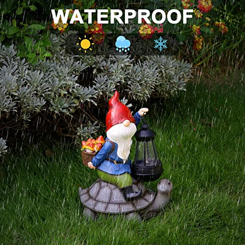 Gnome and Turtle Garden Decor