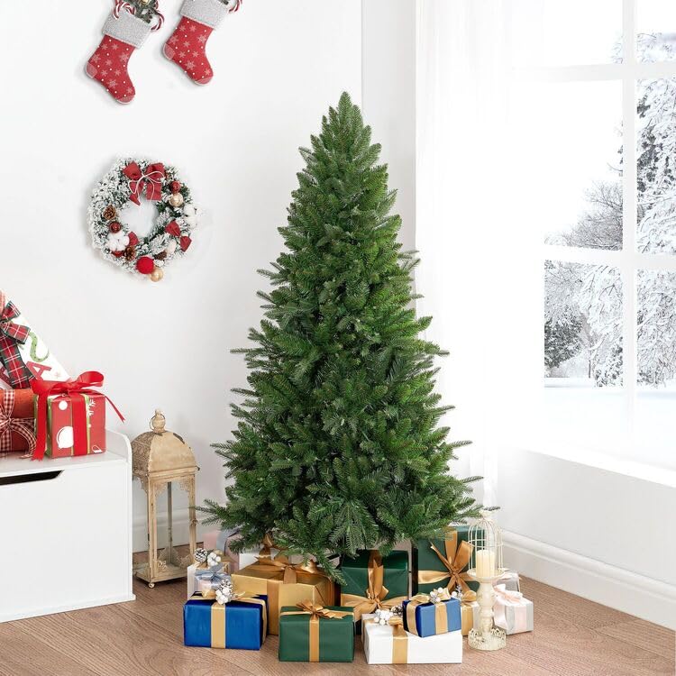 Traditional Artificial Fir Christmas Tree with Lights by Naomi Home Green