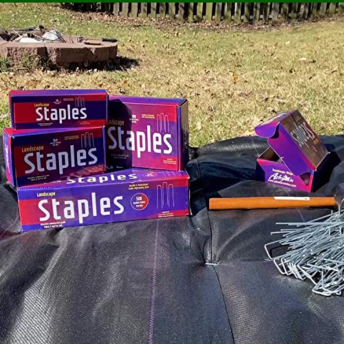 Ashman Galvanized Garden Stakes Landscape Staples and Fence Stake