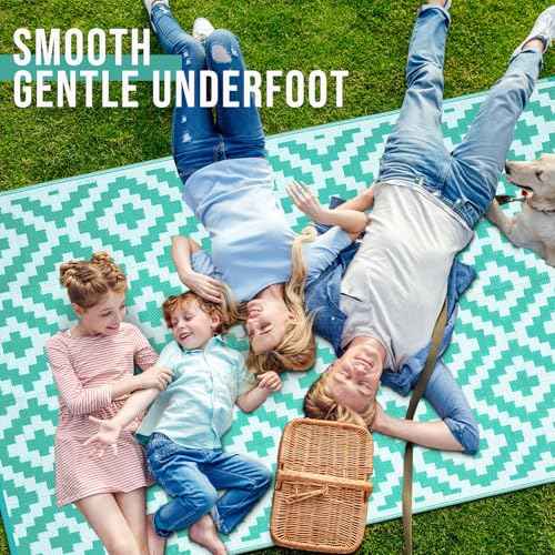 Outdoor Rug 10x14 ft Waterproof Reversible Mat (142.86 Sq Ft)