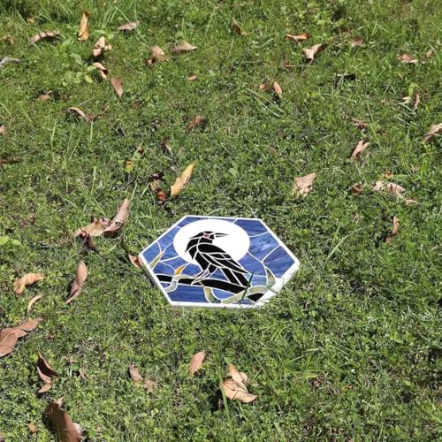 MSS004 Tiffany Style Stained Glass Mosaic Decorative Stepping Stone for Garden Decor