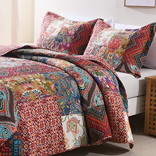 Cotton Patchwork Bedspread Quilt Sets