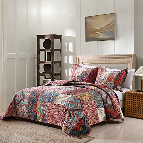 Cotton Patchwork Bedspread Quilt Sets