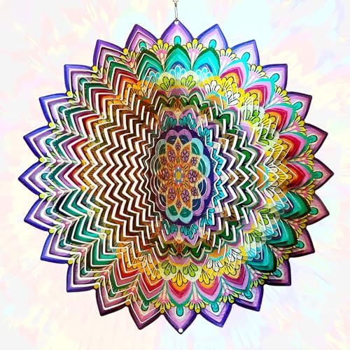 Wind Spinners Outdoor Mandala Lucky Clover