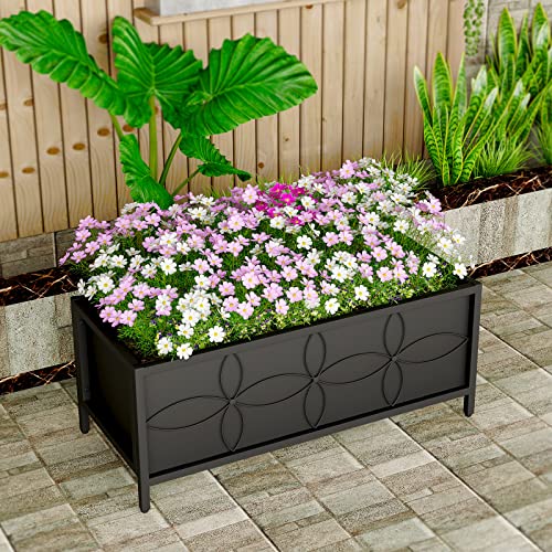 Sturdy Raised Garden Bed with Inner Fabric Liners for Vegetables Flower